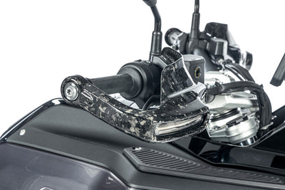 Ilmberger Hand protector with indicator mount R 1300 GS (Adventure) - right - Black Diamond Carbon - glossy