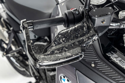 Ilmberger Hand protector with indicator mount R 1300 GS (Adventure) - right - Black Diamond Carbon - glossy