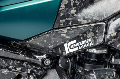 Ilmberger Tank cover bottom R 1300 GS - right - Black Diamond Carbon - matt
