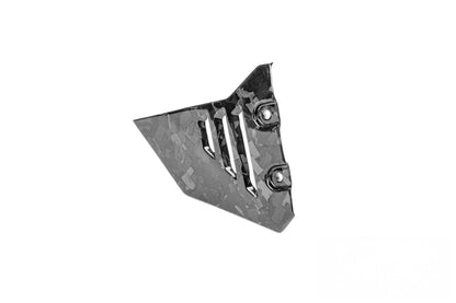 Ilmberger front frame triangle cover for R 1300 GS Adventure - left - Black Diamond Carbon - glossy