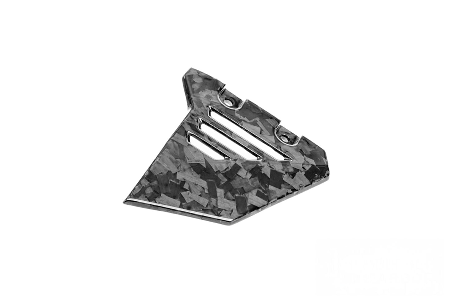 Ilmberger front frame triangle cover for R 1300 GS Adventure - left - Black Diamond Carbon - glossy
