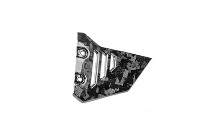 Ilmberger front frame triangle cover for BMW R 1300 GS Adventure - right - Black Diamond Carbon - glossy