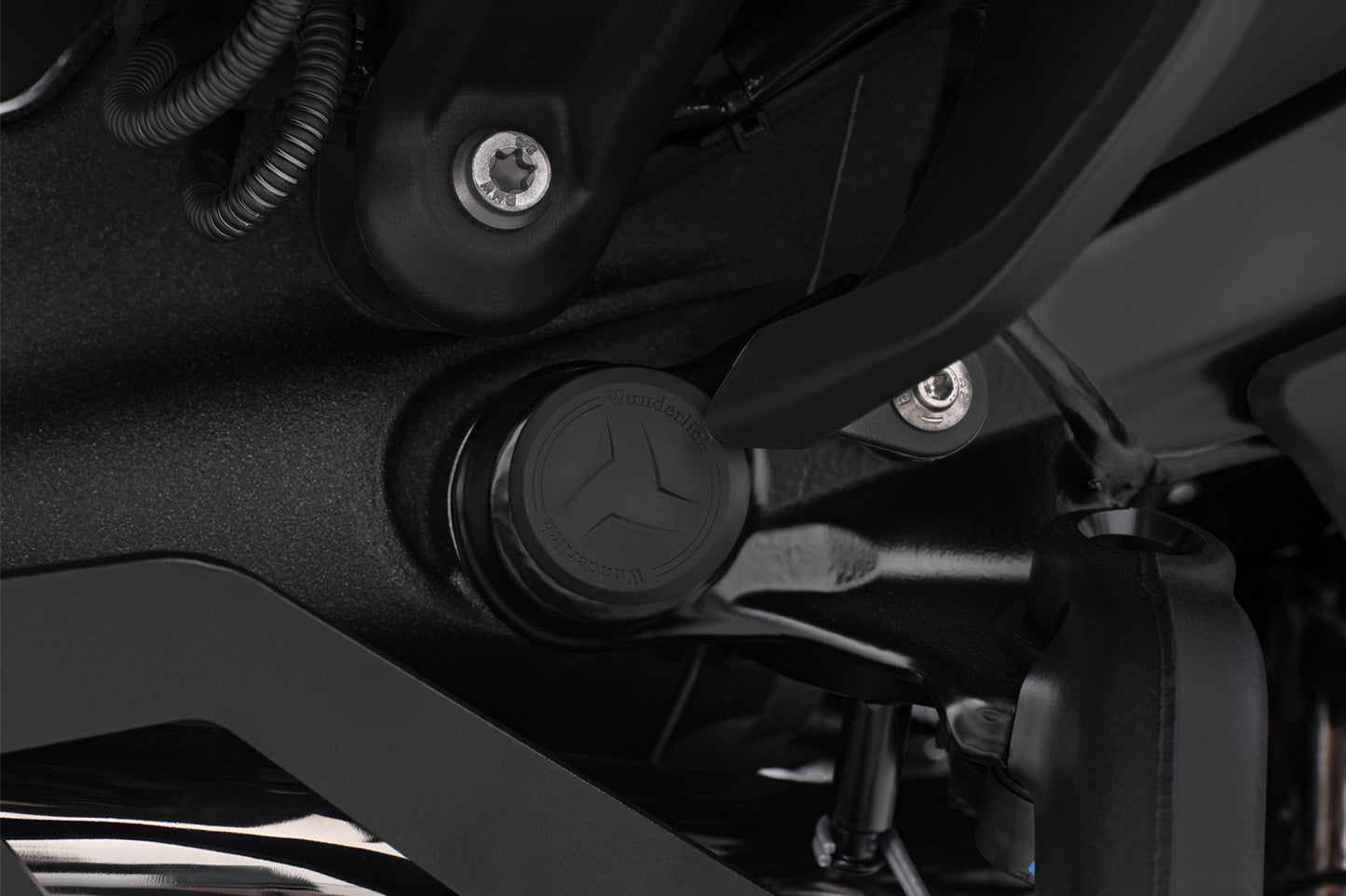 Wunderlich 3-piece Frame Plug Set for the BMW R 1300 RT - Set - black