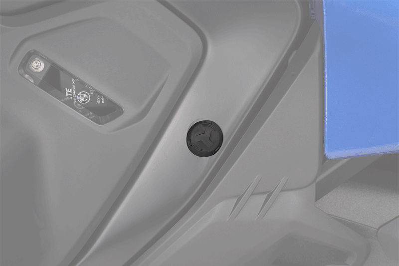 Wunderlich 3-piece Frame Plug Set for the BMW R 1300 RT - Set - black