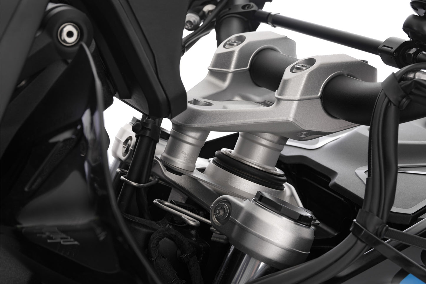 Handlebar Riser ERGO GS - 25mm - silver for Telelever models