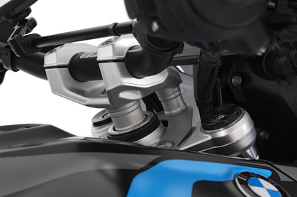 Handlebar Riser ERGO GS - 25mm - silver for Telelever models