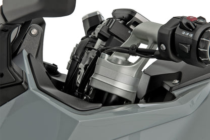 Handlebar Riser ERGO R 1300 RS with original BMW navigation system - 15mm - silver