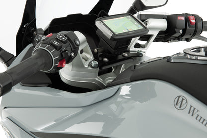 Handlebar Riser ERGO R 1300 RS with original BMW navigation system - 15mm - silver