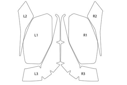 PremiumShield Side Pannier Protection Film Set R 1300 R + RS - clear