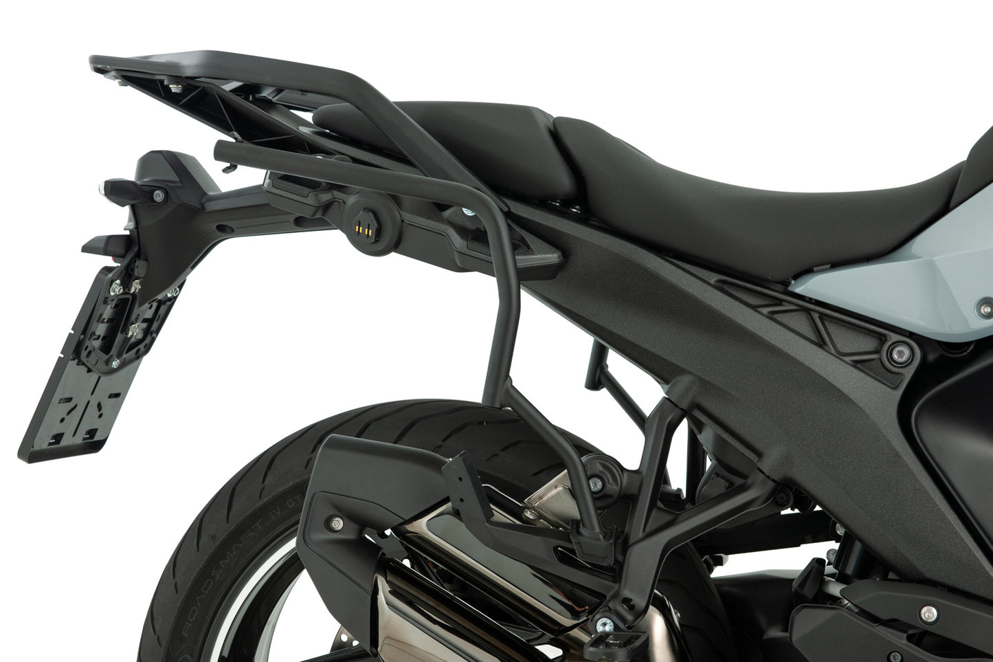 Luggage system X-CASE X30 R 1300 R/RS with BMW luggage mounts - Set - black-silver