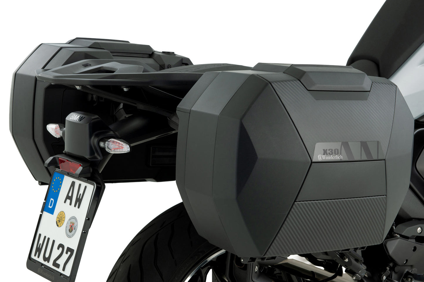 Luggage system X-CASE X30 R 1300 R/RS with BMW luggage mounts - Set - carbon optic