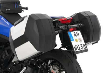 Luggage system X-CASE X30 R 1300 R/RS without BMW luggage mounts - Set - black-silver