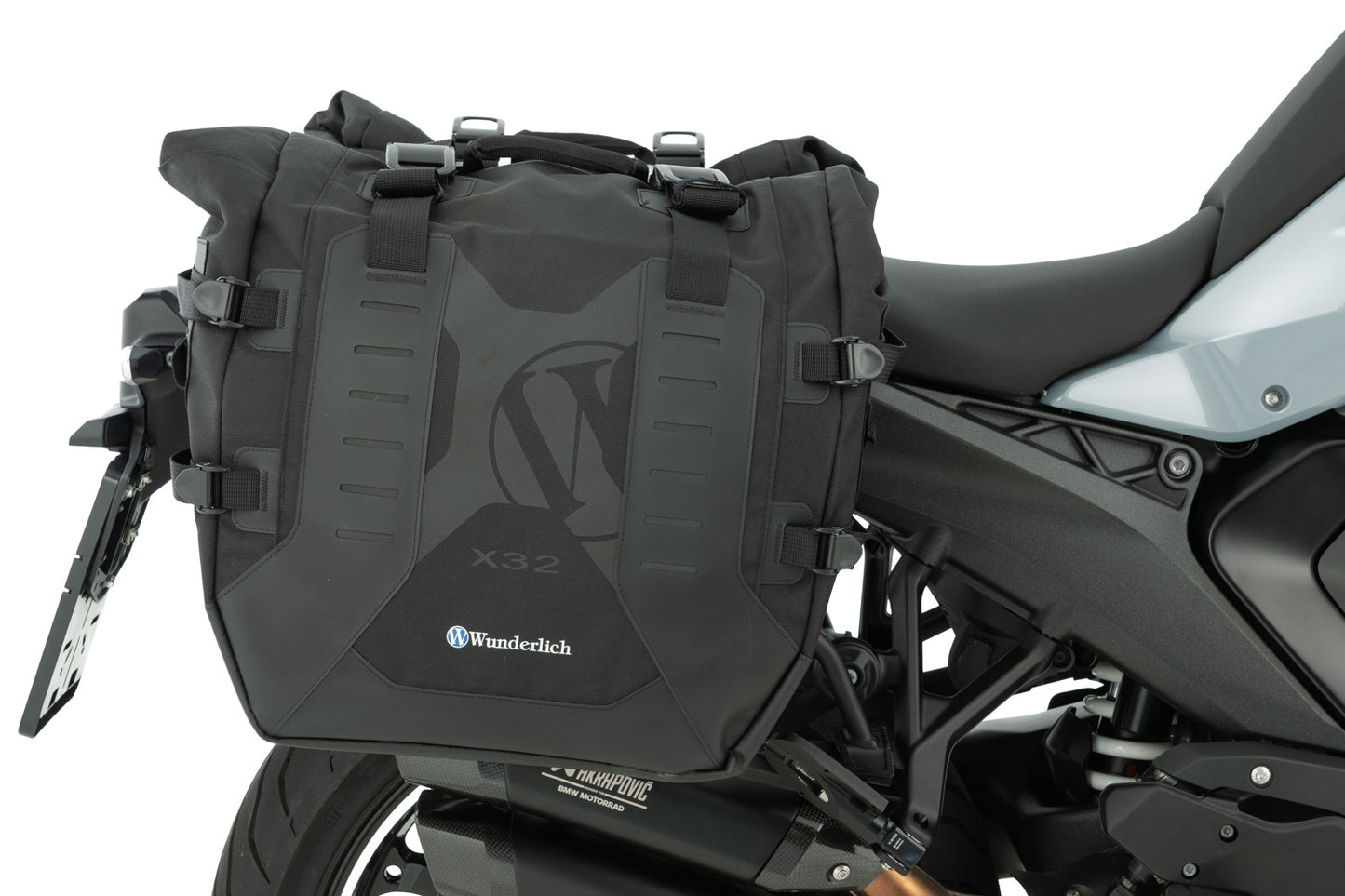 Luggage system X-BAG X32 R 1300 R/RS without BMW luggage mounts - Set - black