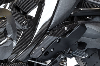 Ilmberger heel guard for BMW R 1300 R / RS - left - carbon - glossy