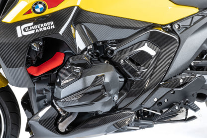 Ilmberger heel guard for BMW R 1300 R / RS - left - carbon - glossy