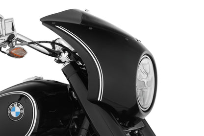 cockpit fairing »Rock ’n‘ Roll« - Blackstorm Metallic - white striped