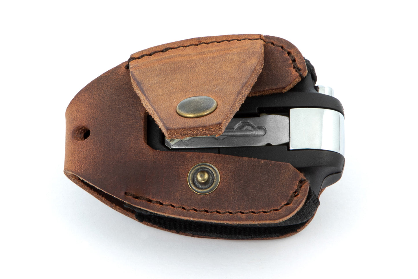 R 18 key pouch - brown - Genuine leather