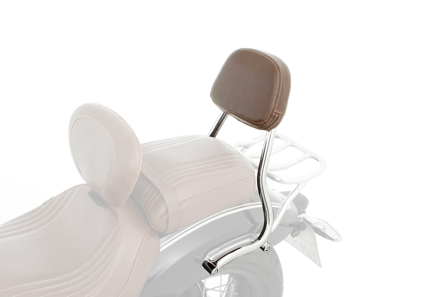 backrest - chrome-brown
