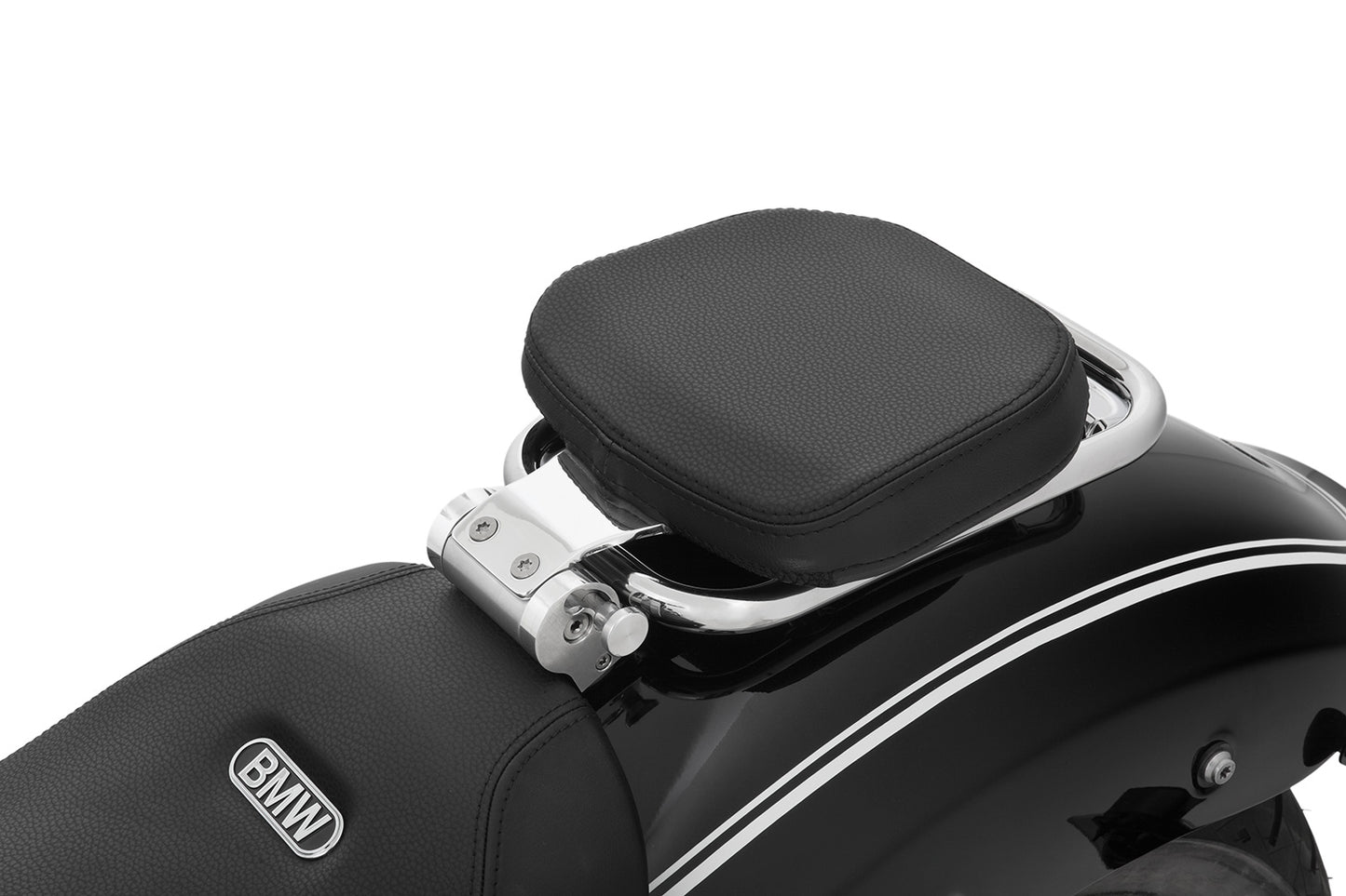 rider backrest - foldable - chromed