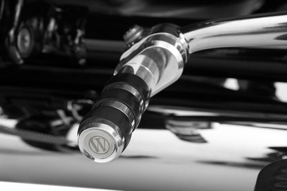 R 18 gear-shifter extension for models with footboard - polished - front