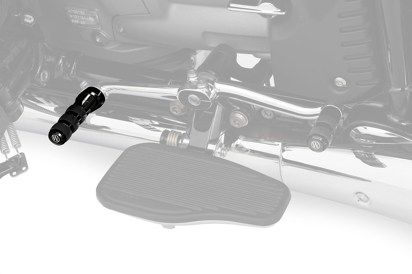 R 18 gear-shifter extension for models with footboard - black - front