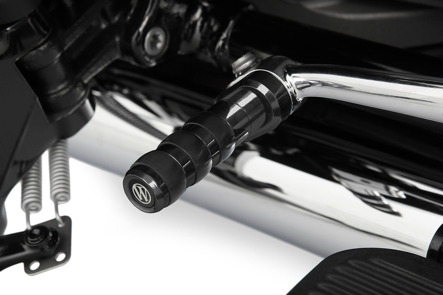 R 18 gear-shifter extension for models with footboard - black - front