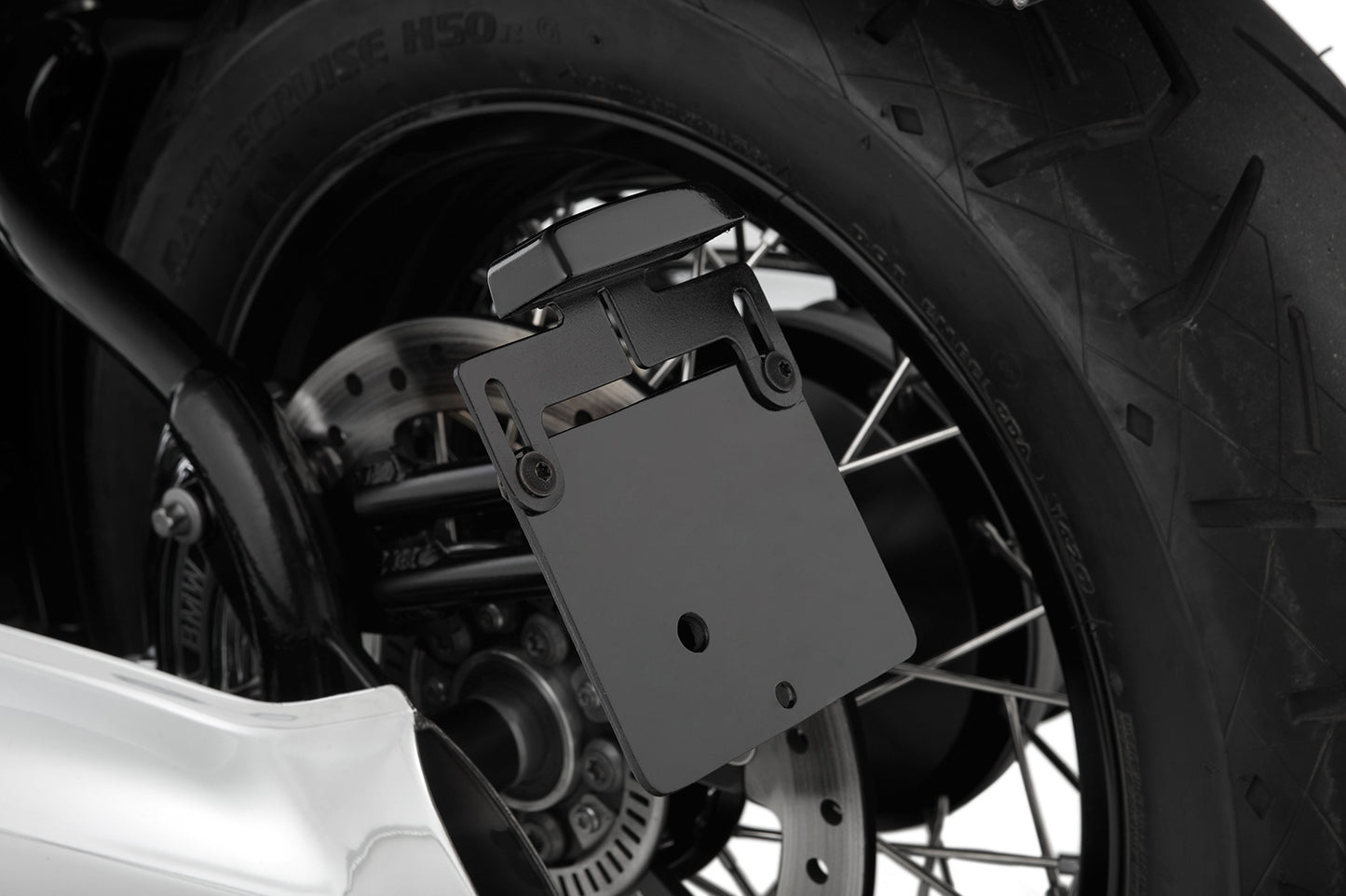 licence plate holder side - black