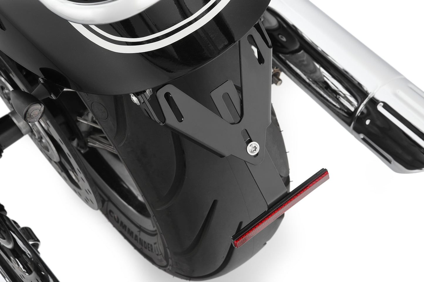PURE tail conversion with indicator bracket - M8 Indicator screw thread - black