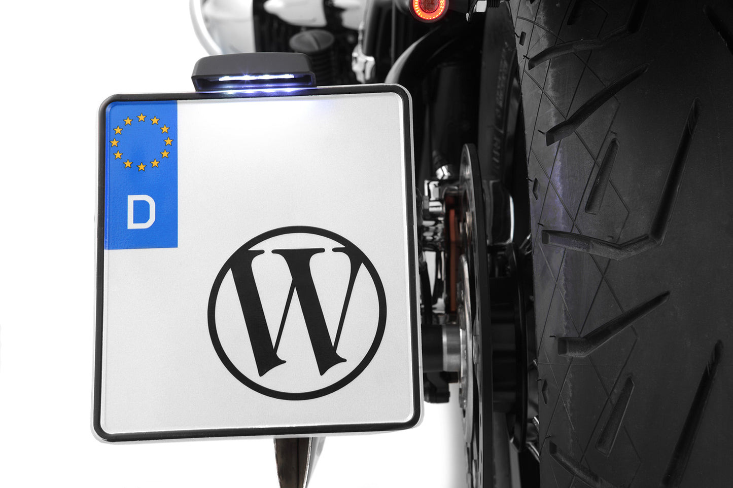 LOW tail conversion with indicator bracket - M8 Screw thread - black