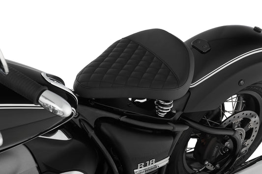 Swinging saddle RockBob for series rear end - black - Artificial leather