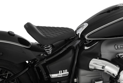 Swinging saddle RockBob for series rear end - black - Artificial leather