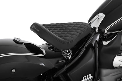 Swinging saddle RockBob for series rear end - black - Artificial leather