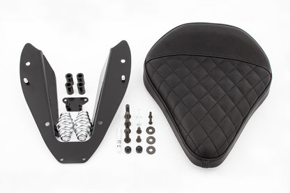 Swinging Saddle RockBob with original tail - black - Genuine leather