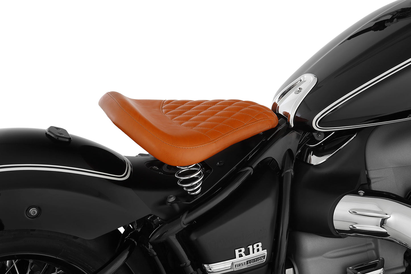 Swinging Saddle RockBob with original tail - brown - Genuine leather