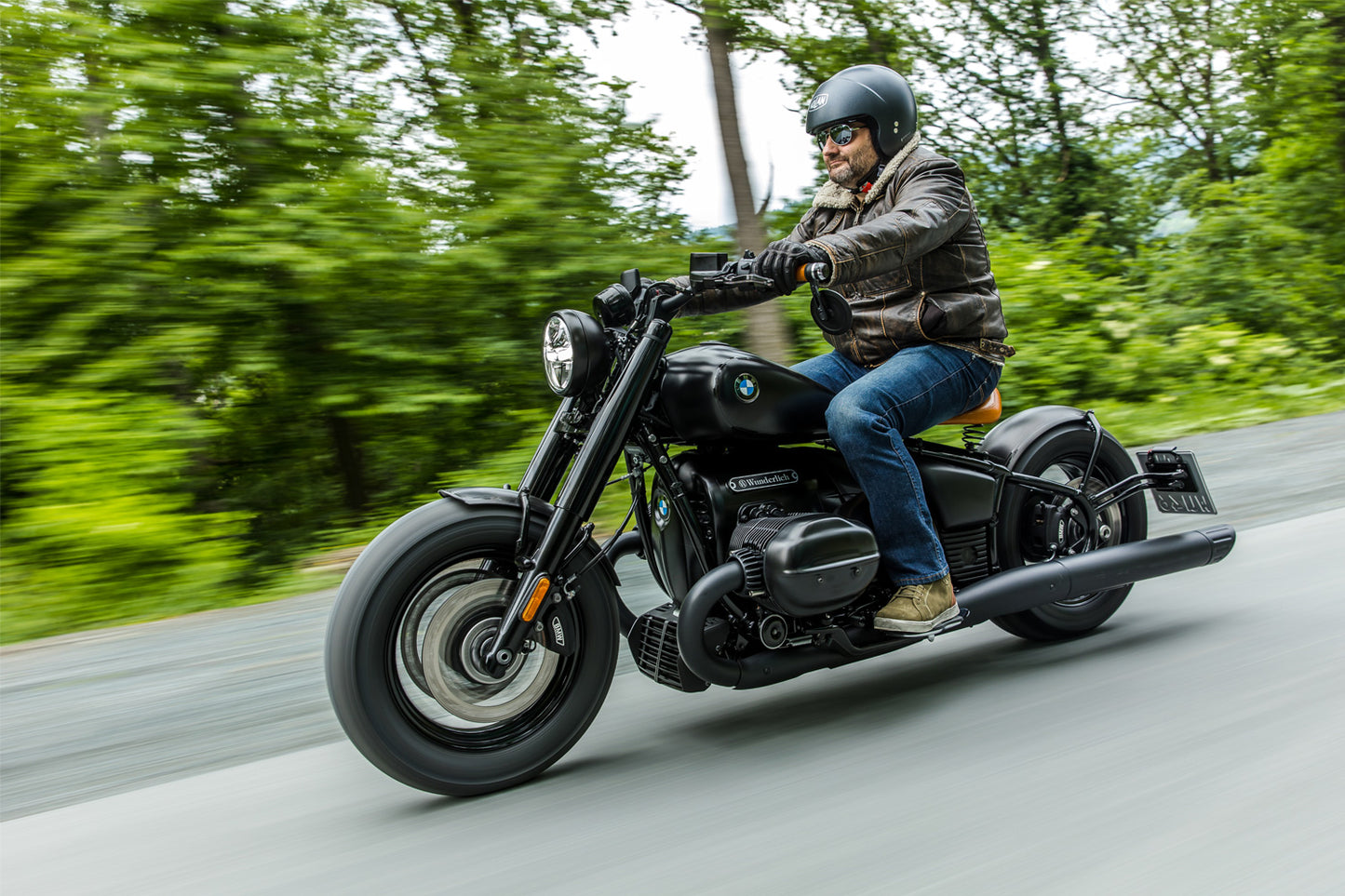 Swinging saddle RockBob for Rear fender RockBob - black - Artificial leather