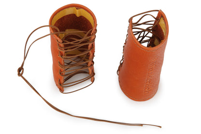 leather sleeves for the handles on the BMW R 18 - brown - Set