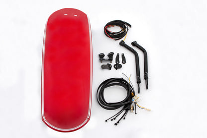 Rear fender »RockBob« - Mars Red Metallic white lined