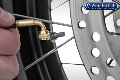 90 Valve stem adapter