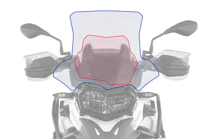 windshield MARATHON – Carrier long (160mm) – clear