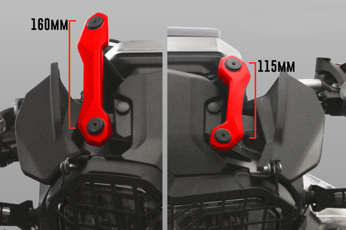 windshield MARATHON – Carrier long (160mm) – clear