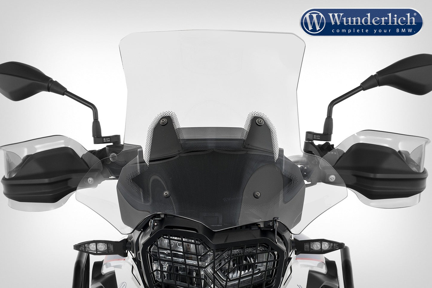 Wunderlich windshield MARATHON - Carrier short (115mm) - clear