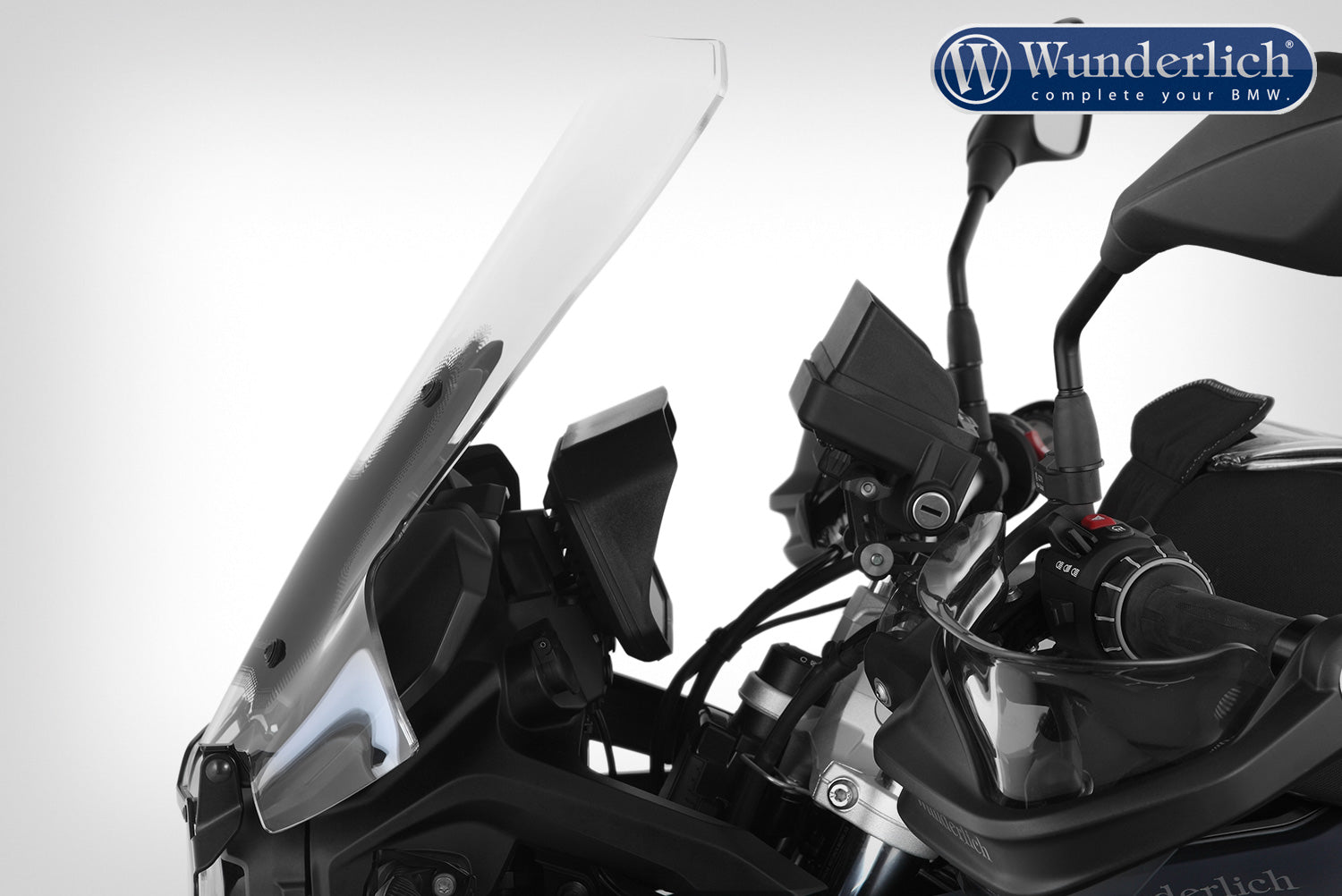 Wunderlich windshield MARATHON - Carrier short (115mm) - clear