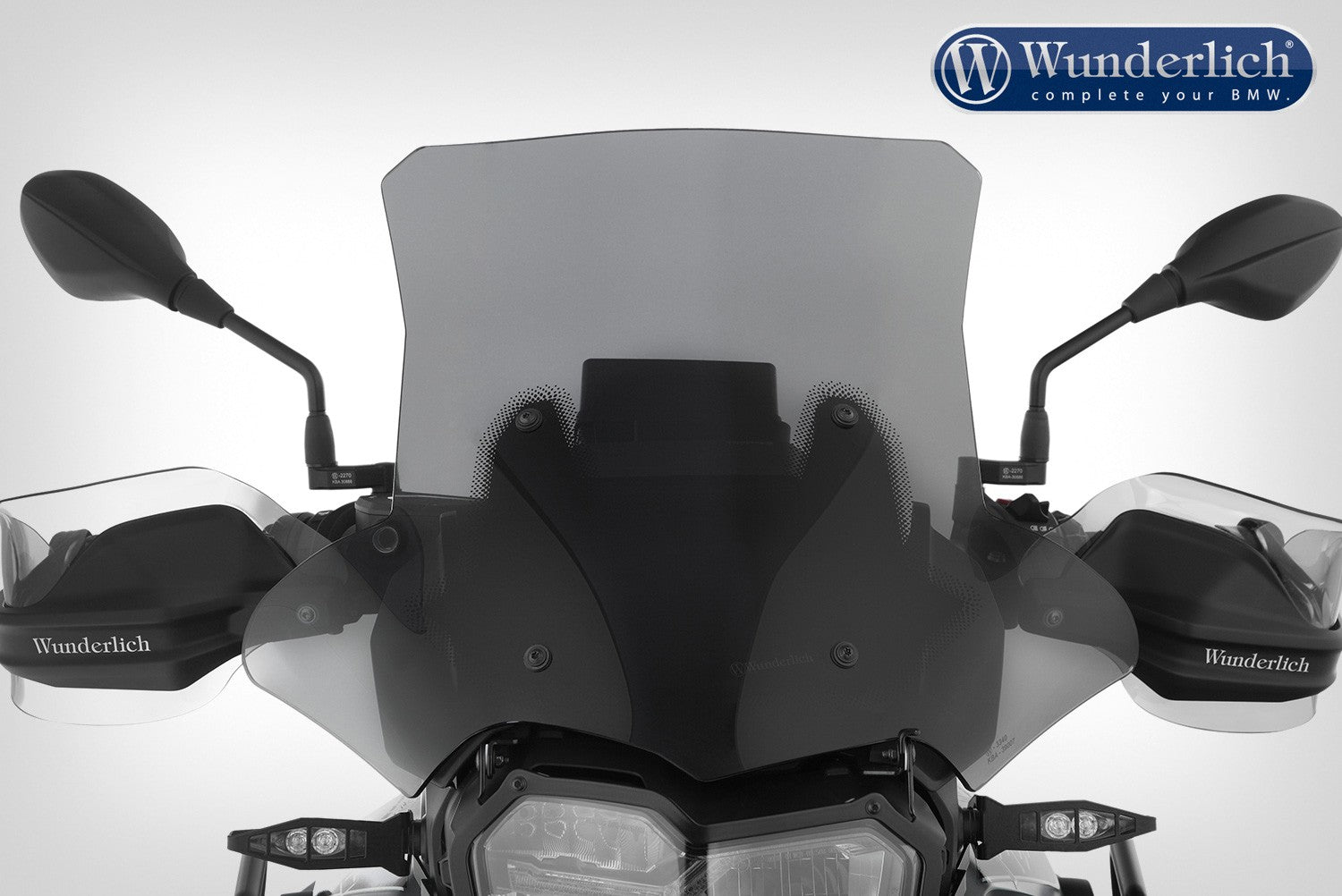 Wunderlich windshield MARATHON - Carrier long (160mm) - smoked grey