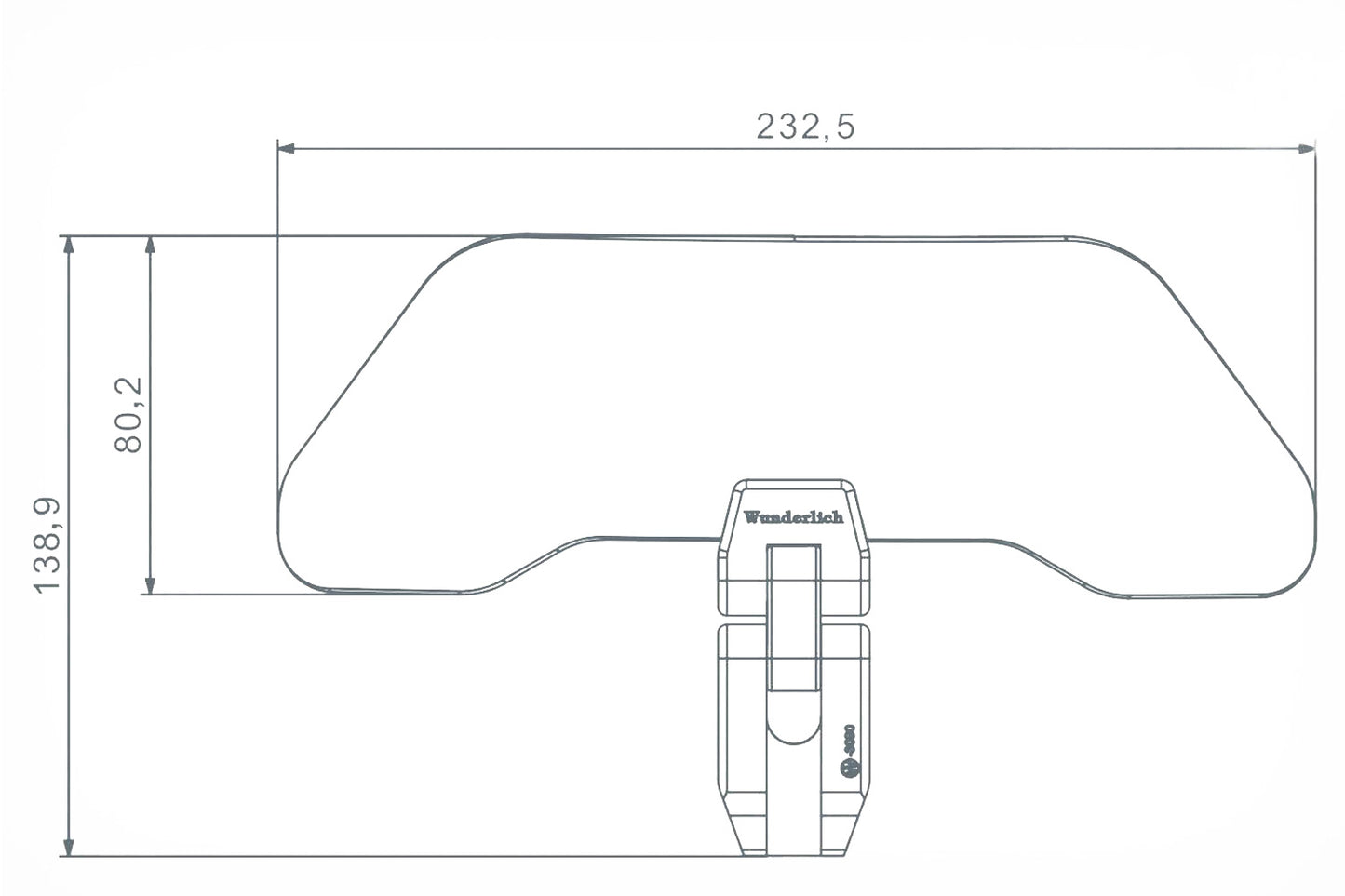 Wunderlich VARIO-ERGO+ windshield extension - clear