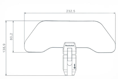 Wunderlich VARIO-ERGO+ windshield extension - clear