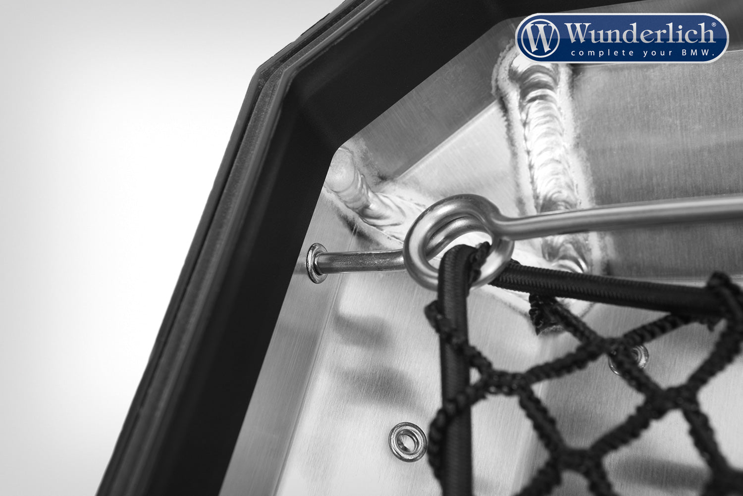 Wunderlich luggage net for aluminium case - Piece - black