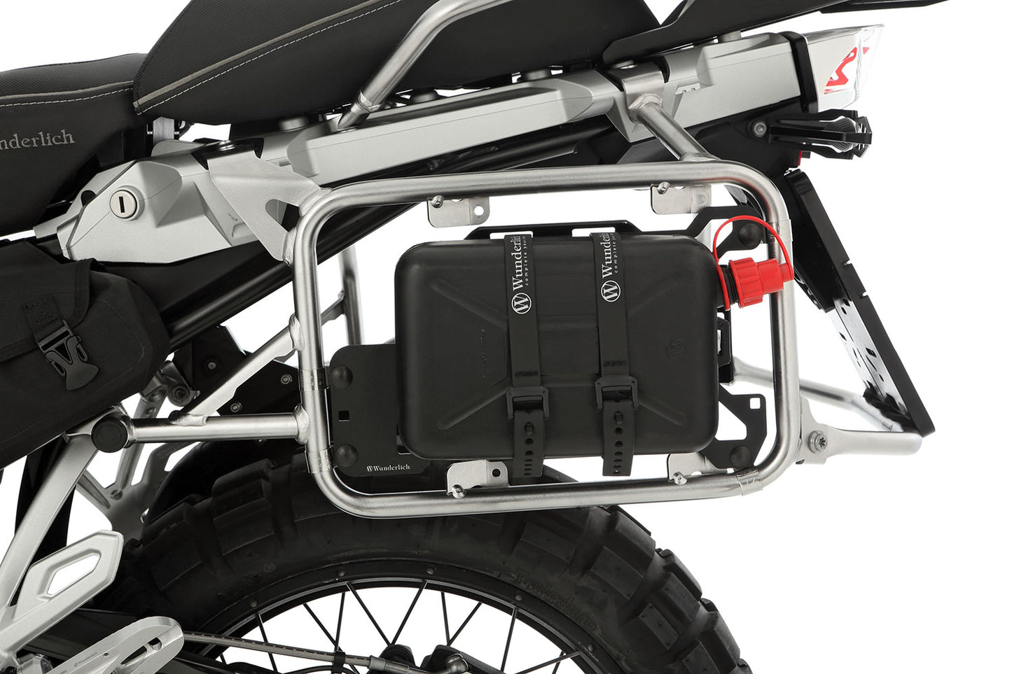 Universal holder for luggage racks - black