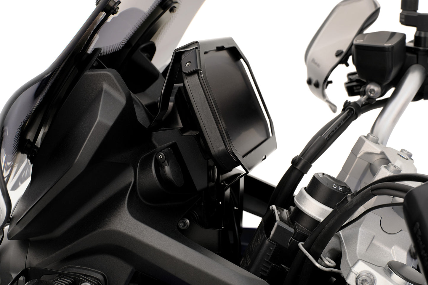 TFT Display Anti-Theft Protection with Sun Visor Preparation - black