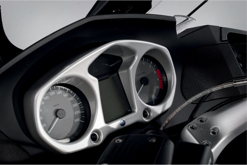Instrument Surround with Visor - silver