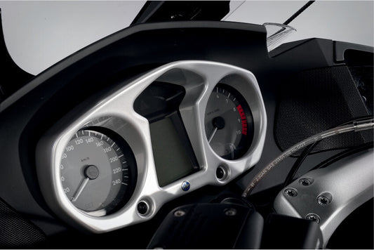 Instrument Surround with Visor - silver